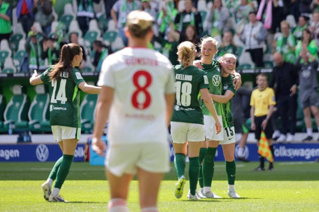 17 05 2026, xgrfx, Soccer Google Pixel Women Bundesliga, VfL Wolfsburg 1 FC Nürnberg v l Goal, Alexandra Popp to 2 0 VfL Wolfsburg DFL DFB REGULATIONS PROHIBIT ANY USE OF PHOTOGRAPHS as IMAGE SEQUENCES and or QUASI VIDEO Wolfsburg