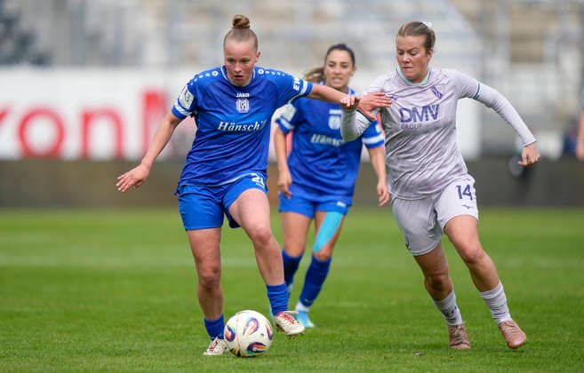 17 05 2026, Hänsch Arena, Meppen, GER, Soccer, 2 Bundesliga, Women SV Meppen vs VfL Bochum, Lilly Bartke SV Meppen 24 DFL REGULATIONS PROHIBIT ANY USE OF PHOTOGRAPHS AS IMAGE SEQUENCES AND OR QUASI VIDEO Meppen Lower Saxony Germany Hänsch Arena