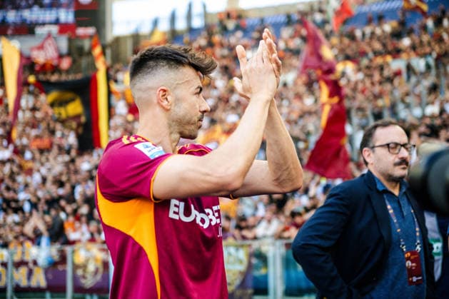 IPA84786167 - Stephan El Shaarawy of AS Roma during Roma-Lazio, Serie A 2025 2026 at Stadio Olimpico on May 17, 2026 during AS Roma vs SS Lazio, Italian soccer Serie A match in Rome, Italy, May 17 2026  Copyright: xDomenicoxBari IPAxSportx xx 84786167