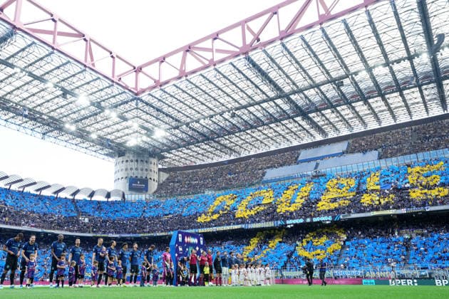 Inter Milan s supporters during the Serie A soccer match between Inter and Hellas Verona at the San Siro Stadium in Milan , north Italy - Sunday , May 17 , 2026. - Soccer .  Copyright: xSpada LaPressex