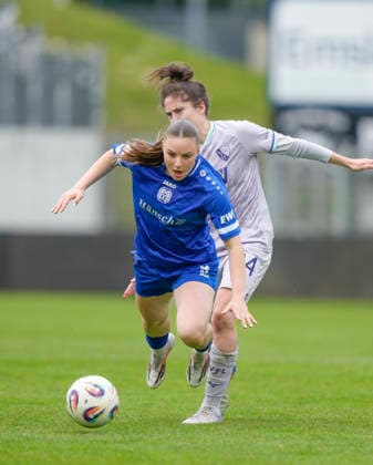 17 05 2026, Hänsch Arena, Meppen, GER, Soccer, 2 Bundesliga, Women SV Meppen vs VfL Bochum, Marleen Kropp SV Meppen 9 DFL REGULATIONS PROHIBIT ANY USE OF PHOTOGRAPHS AS IMAGE SEQUENCES AND OR QUASI VIDEO Meppen Lower Saxony Germany Hänsch Arena