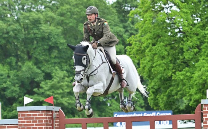 GER Al Shira aa German Jumping Dressage Derby Hamburg, Al Shira aa 95 German Jumping Derby 17 05 2026, GER Al Shira aa German Jumping Dressage Derby Hamburg, PAl Shira aa 95 German Jumping Derby presented by Melitta CSI4 Al Shira aa Derby Tour Final pictured Commandant Geof Currran on Hawthornhill nordphotoxGmbH xWitke nph00002