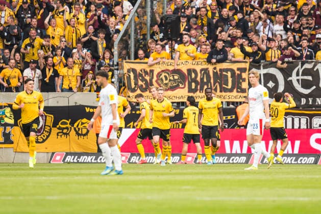 17 05 2026, xomx, Fußball 2 Bundesliga, Dynamo Dresden Holstein Kiel v l jubelt, Torjubel, Tor, Goal, Jubel, Freude, freuen zum 1 0 durch Vincent Vermeij Dynamo Dresden DFL DFB REGULATIONS PROHIBIT ANY USE OF PHOTOGRAPHS as IMAGE SEQUENCES and or QUASI VIDEO Dresden