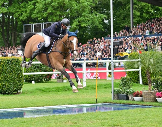 GER Al Shira aa German Jumping Dressage Derby Hamburg, Al Shira aa 95 German Jumping Derby 17 05 2026, GER Al Shira aa German Jumping Dressage Derby Hamburg, PAl Shira aa 95 German Jumping Derby presented by Melitta CSI4 Al Shira aa Derby Tour Final pictured Frederic Tillmann GER on DSP Comanche VL am Wassergraben nordphotoxGmbH xWitke nph00002