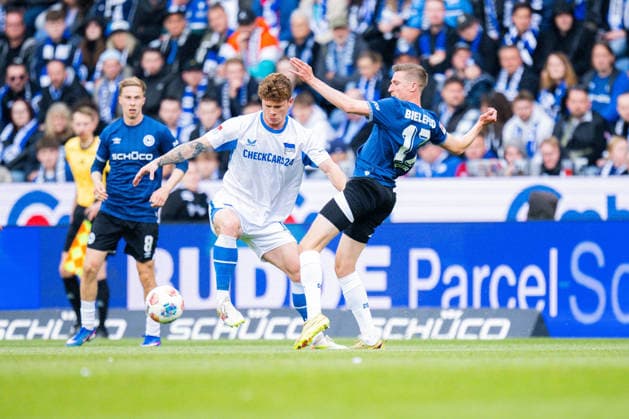 Football, Bundesliga 2, Arminia Bielefeld - Hertha BSC