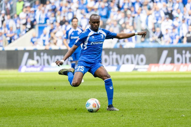 Germany 2 Bundesliga, Matchday 34, Season 2025 2026, 1 FC Magdeburg vs 1 FC Kaiserslautern Avnet Arena Magdeburg Gnaka Silas 1 FC Magdeburg, 25 Copyright: xMichellexLukax