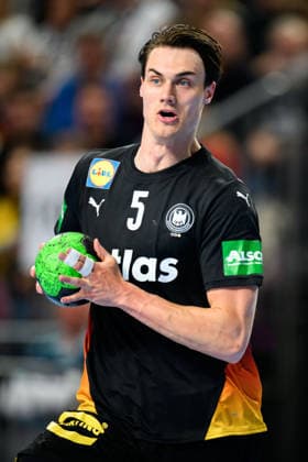 Koeln Handball Laenderspiel Germany Denmark Miro Schluroff Germany Koeln Lanxess Arena Germany