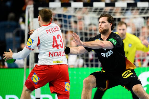 Cologne handball international Germany Denmark v Denmark Simon Pytlick, Johannes Golla Germany Cologne Lanxess Arena Germany