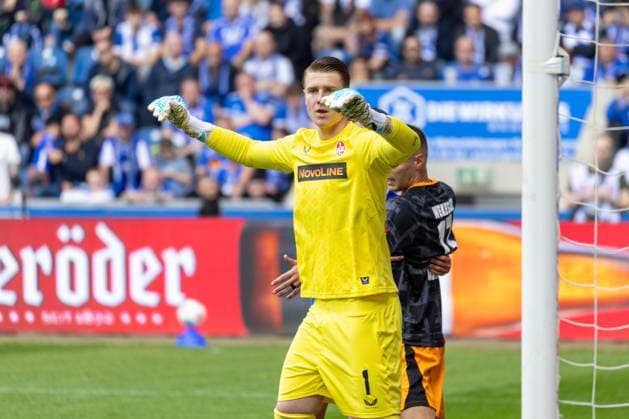 Germany 2 Bundesliga, Matchday 34, Season 2025 2026, 1 FC Magdeburg vs 1 FC Kaiserslautern Avnet Arena Magdeburg Krahl Julian 1 FC Kaiserslautern, 1 Copyright: xMichellexLukax