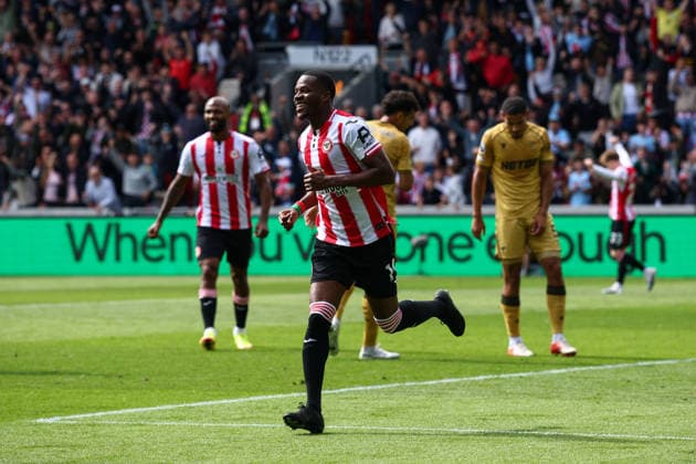 Premier League: Brentford v Crystal Palace LONDON, UK - 17th May 2026: Dango Ouattara of Brentford celebrates scoring his side s first goal during the Premier League match between Brentford FC and Crystal Palace FC at Gtech Community Stadium London Gtech Community Stadium England United Kingdom Copyright: xCraigxMercerx xPeakxActionxPhotosx