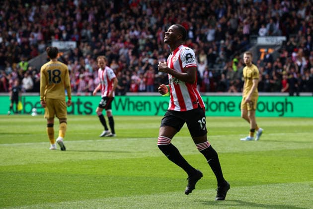 Premier League: Brentford v Crystal Palace LONDON, UK - 17th May 2026: Dango Ouattara of Brentford celebrates scoring his side s first goal during the Premier League match between Brentford FC and Crystal Palace FC at Gtech Community Stadium London Gtech Community Stadium England United Kingdom Copyright: xCraigxMercerx xPeakxActionxPhotosx