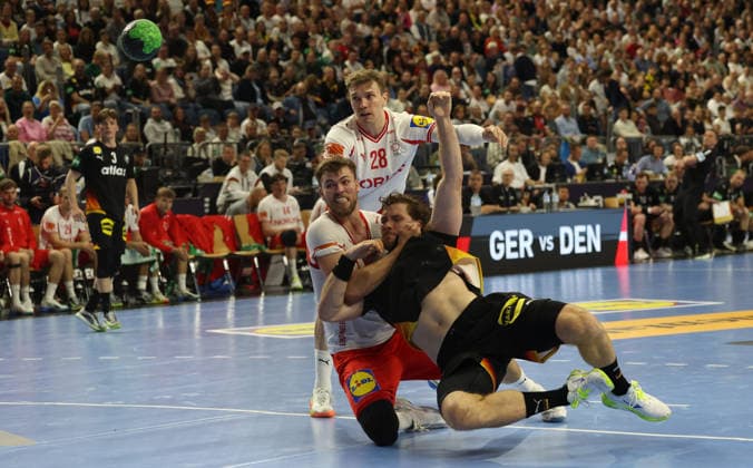 v l Germany vs Denmark, handball, men, international, 17 05 2026 Germany vs Denmark, handball, men, international, 17 05 2026 Cologne Copyright: xEibner-Pressefotox xThomasxStoeckerx EP_TSR