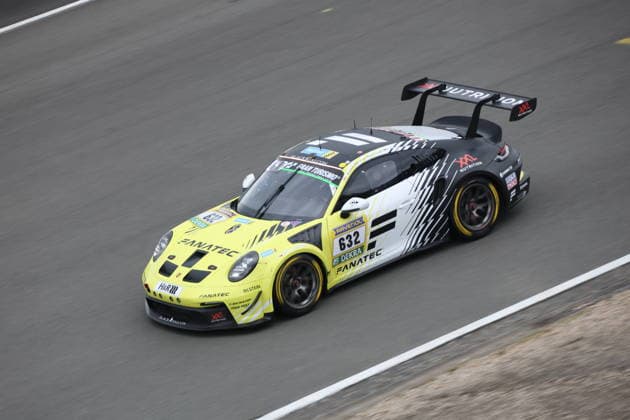 632 Jimmy Broadbent GBR Steve Brown GBR Misha Charoudin NDL Manuel Metzger Frauenfeld GER , Porsche 911 GT3 Cup, Team Black Falcon by Fanatec GER GER, Motorsport, 54 ADAC Ravenol 24H Rennen Nuerburgring 2025, Rennen, Nuerburg, 17 05 2026 GER, Motorsport, 54 ADAC Ravenol 24H Rennen Nuerburgring 2025, Rennen, Nuerburg, 17 05 2026 Nuerburg Copyright: xEibner-Pressefoto JuergenxAugstx EP_JAT
