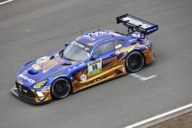 80 Luca Stolz Brachbach GER Maro Engel Monaco GER Maxime Martin BEL Fabian Schiller Troisdorf GER , Mercedes AMG GT3 Evo, Mercedes AMG Team Ravenol Winward Racing GER GER, Motorsport, 54 ADAC Ravenol 24H Rennen Nuerburgring 2025, Rennen, Nuerburg, 17 05 2026 GER, Motorsport, 54 ADAC Ravenol 24H Rennen Nuerburgring 2025, Rennen, Nuerburg, 17 05 2026 Nuerburg Copyright: xEibner-Pressefoto JuergenxAugstx EP_JAT