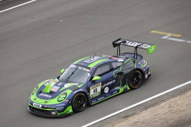 48 Patrick Assenheimer Heilbronn GER Tobias Mueller Euskirchen GER Dylan Pereira LUX Daan Arrow NDL , Porsche 911 GT3 R Evo2, Team 48 Lorsch Motorsport by Black Falcon GER GER, Motorsport, 54 ADAC Ravenol 24H Rennen Nuerburgring 2025, Rennen, Nuerburg, 17 05 2026 GER, Motorsport, 54 ADAC Ravenol 24H Rennen Nuerburgring 2025, Rennen, Nuerburg, 17 05 2026 Nuerburg Copyright: xEibner-Pressefoto JuergenxAugstx EP_JAT