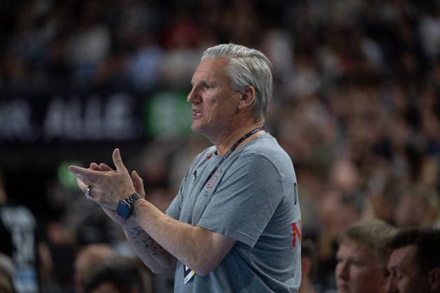 Mens Handball International Match, Germany Denmark May 17, 2026 Nikolaj Bredahl Jacobsen Coach Denmark Mens Handball International Match, Germany Denmark May 17, 2026 Copyright: xBEAUTIFULxSPORTS Erlhofx