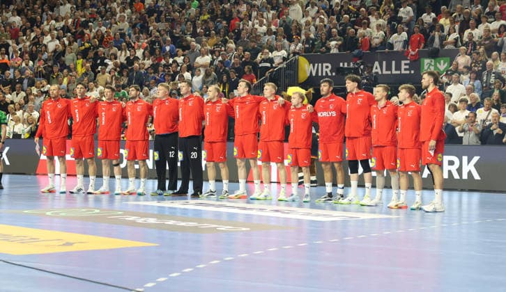 Denmark during the national anthem Germany vs Denmark, handball, men, international, 17 05 2026 Germany vs Denmark, handball, men, international, 17 05 2026 Cologne Copyright: xEibner-Pressefotox xThomasxStoeckerx EP_TSR