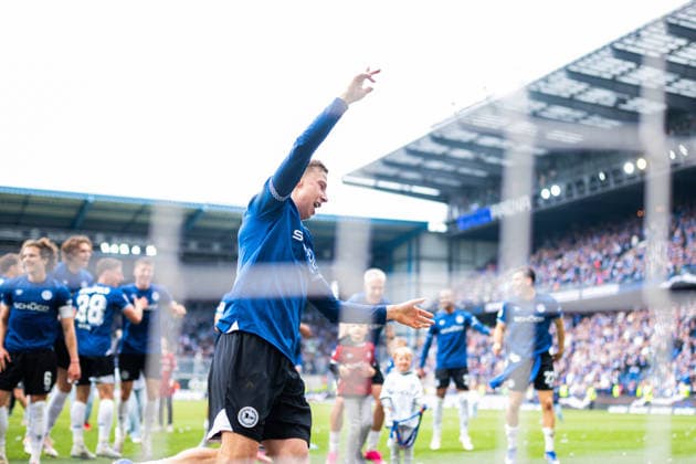 17 05 2026 Soccer, 2025 2026, 2 Bundesliga, 34 Matchday, DSC Arminia Bielefeld Hertha BSC Berlin Sam Schreck Bielefeld DFL REGULATIONS PROHIBIT ANY USE OF PHOTOGRAPHS AS IMAGE SEQUENCES AND OR QUASI VIDEO