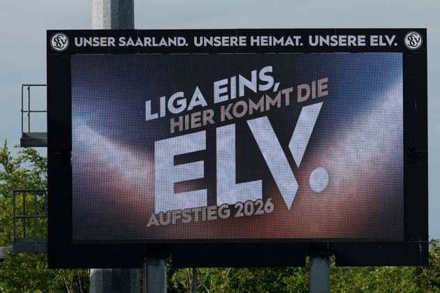 17 05 2026, xjrdrx, Soccer 2 Bundesliga, SV Elversberg Preußen Münster v l Scoreboard DFL DFB REGULATIONS PROHIBIT ANY USE OF PHOTOGRAPHS as IMAGE SEQUENCES and or QUASI VIDEO Elversberg