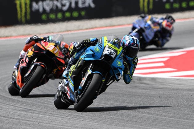 MotoGP Catalonia Grand Prix in Spain BARCELONA, SPAIN - MAY 17: Trackhouse MotoGP Team rider Raul Fernandez races during the Catalunya Grand Prix of the 2026 MotoGP World Championship, WM, Weltmeisterschaft at the Barcelona-Catalunya Circuit in Barcelona, Spain, on May 17, 2026. Burak Akbulut Anadolu Barcelona Spain. Editorial use only. Please get in touch for any other usage.  Copyright: x2026xAnadoluxBurakxAkbulutx