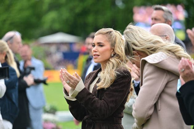 GER Al Shira aa German Jumping Dressage Derby Hamburg, Al Shira aa 95 German Jumping Derby 17 05 2026, GER Al Shira aa German Jumping Dressage Derby Hamburg, PAl Shira aa 95 German Jumping Derby presented by Melitta CSI4 Al Shira aa Derby Tour Final in the picture Sylvie Meis as visitor for the prize-giving ceremony nordphotoxGmbH xWitke nph00002
