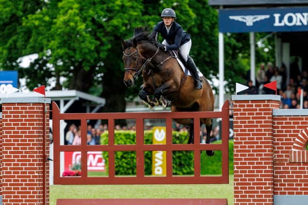 HAMBURG Al Shira aa 95 German Jumping and Dressage DERBY 2026, HAMBURG Al Shira aa 95 German Jumping and Dressage DERBY 2026 BLAU Clara GER , Paul Melitta presents 94 German Jumping Derby Al Shira aa Derby Tour CSI4 Int jumping competition with jump off 1,55m Hamburg, Jenischpark, Derby Park Klein Flottbek 17 May 2026