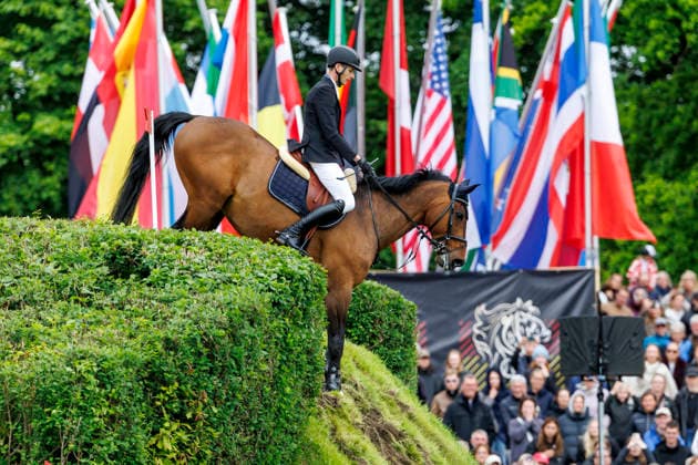 HAMBURG Al Shira aa 95 German Jumping and Dressage DERBY 2026, HAMBURG Al Shira aa 95 German Jumping and Dressage DERBY 2026 HEINEKE Simon GER , Cordillo Melitta presents 94 German Jumping Derby Al Shira aa Derby Tour CSI4 Int jumping competition with jump off 1,55m Hamburg, Jenischpark, Derby Park Klein Flottbek 17 May 2026