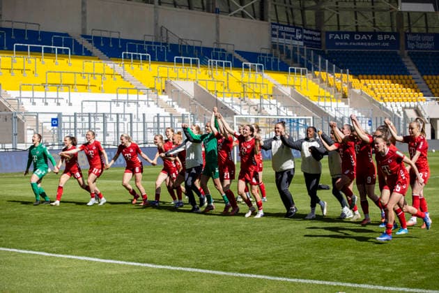 Google Pixel Womens Bundesliga FC Carl Zeiss Jena vs 1 FC Köln Jena 17 05 2026 away win 1 FC Köln Google Pixel Womens Bundesliga FC Carl Zeiss Jena vs 1 FC Köln ad hoc arena at Ernst Abbe Sportfeld 17 05 2026 DFB REGULATIONS PROHIBIT ANY USE OF PHOTOGRAPHS AS IMAGE SEQUENCES AND OR QUASI VIDEO Copyright: xBEAUTIFULxSPORTS Duehringx