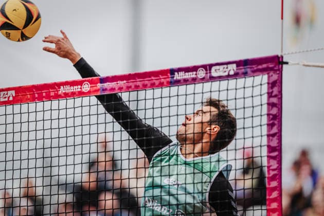 Beach volleyball men Allianz German Beach Tour 2026 Tourstop Düsseldorf 17 05 2026 Yannick Bibelriether Düsseldorf Robert Lehr Ufer Nordrhein Westfalen Germany