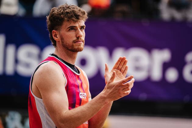 Beach volleyball men Allianz German Beach Tour 2026 Tourstop Düsseldorf 17 05 2026 Luis Henrichs Düsseldorf Robert Lehr Ufer North Rhine-Westphalia Germany