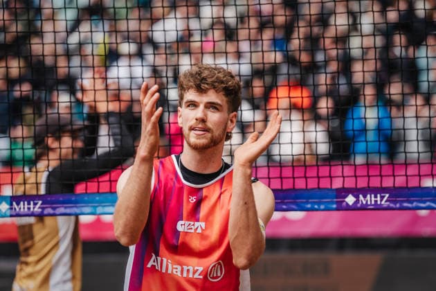 Beach volleyball men Allianz German Beach Tour 2026 Tourstop Düsseldorf 17 05 2026 Luis Henrichs Düsseldorf Robert Lehr Ufer North Rhine-Westphalia Germany