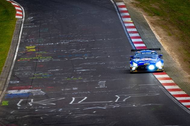 NURBURG Mercedes AMG Team RAVENOL Maro Engel, Luca Stolz, Fabian Schiller, Maxime Martin Mercedes AMG GT3 at the ADAC RAVENOL 24h Nurburgring on May 17, 2026 in Germany Photo by Jack Brekelmans EYE4IMAGES DeFodi Images