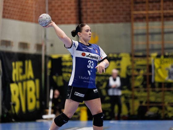 Elin Rosa Magnusdottir HSG Blomberg Lippe Handball Bundesliga Womens Playoff Final between Borussia Dortmund and HSG Blomberg Lippe on May 17, 2026 at the Sporthalle Wellinghofen in Dortmund Borussia Dortmund narrowly won the first final match 28 27 against HSG Blomberg Lippe Editorial use only Bundesliga Women, Borussia Dortmund, BVB, HSG Blomberg Lippe, Blomberg Lippe, Playoff Final, Final Match 17 05 2026 Copyright: xEibner-Pressefotox EP_EER