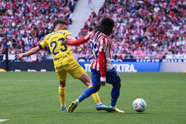 Atletico de Madrid vs Girona, on the 37th matchday of the 2025 26 Spanish First Division May 17, 2026, Madrid, Spain Ademola Lookman is defended by Ivan Martin during the Spanish championship LaLiga football match between Atletico de Madrid and Girona CF on 17 May 2026 at Estadio Santiago Bernabeu in Madrid, Spain Madrid, Spain Madrid Madrid Madrid Spain Copyright: xAlejandroxMatiasx
