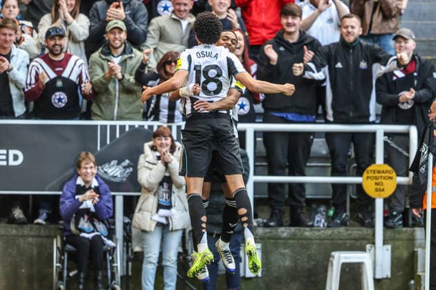 Newcastle United v West Ham United - Premier League William Osula of Newcastle United celebrates his goal to make it 3-0 during the Premier League match between Newcastle United and West Ham United at St. James s Park in Newcastle, United Kingdom, on May 17, 2026. Newcastle United Kingdom  Copyright: xNewsxImagesx originalFilename:cosgrove-premierl260517_npY3O.jpg