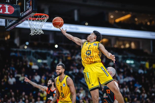 Basketball Berlin 17 05 2026 Season 2025 2026 EasyCredit BBL 1 Bundesliga Men, Men Playoffs Quarterfinals Game 1 Alba Berlin RASTA Vechta Jack Kayil Alba Berlin, No 07