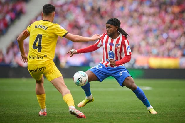 ATLETICO DE MADRID v GIRONA FC. LA LIGA 2025 2026. ROUND 37. Atletico de Madrid™s Ademola Loookman (r) and Girona FC™s Arnau Martinez during La Liga match. May 17 2026. (ALTERPHOTOS Ropero) MadridSpain  Copyright: xRoperox