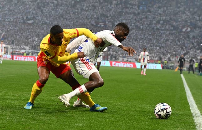 Football : Olympique Lyonnais v Racing LENS - French ligue 1- 17 05 2026 SAID Wesley of Lens during the French ligue 1 match between Olympique Lyonnais and Racing Lens at Groupama Stadium Decines Charpieu Lyon on May 17, 2026 , France LYONFrance  Copyright: xMouradxAllilix