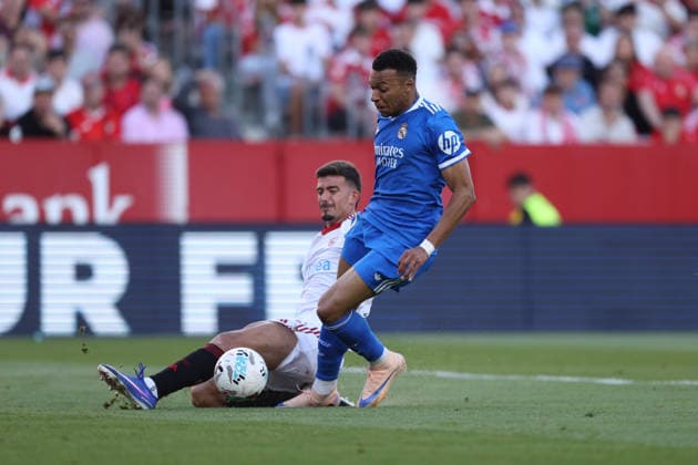 ESP LaLiga EA Sports Sevilla FC v Real Madrid Kylian Mbappe of Real Madrid during LaLiga EA Sports, between Sevilla FC v Real Madrid played at Ramon Sanchez Pizjuan Stadium, Sevilla on May 17th, 2026 in Spain Sevilla Spain Soccer Copyright: xRafaelxRomanx xAgenciaxLOFx