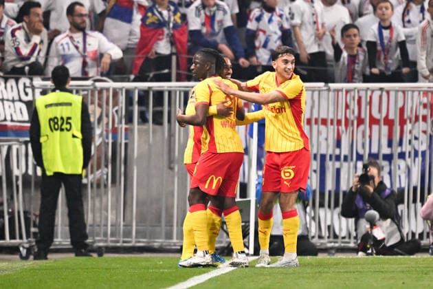 Olympique Lyonnais v RC Lens - Ligue 1 McDonald s 2025 2026 21 Amadou HAIDARA (rcl) - 05 Andrija BULATOVIC (rcl) - 22 Wesley SAID (rcl) during the Ligue 1 McDonald s match between Lyon and Lens at Groupama Stadium on May 17, 2026 in Lyon, France. Lyon France  Copyright: xFEPx 776348396