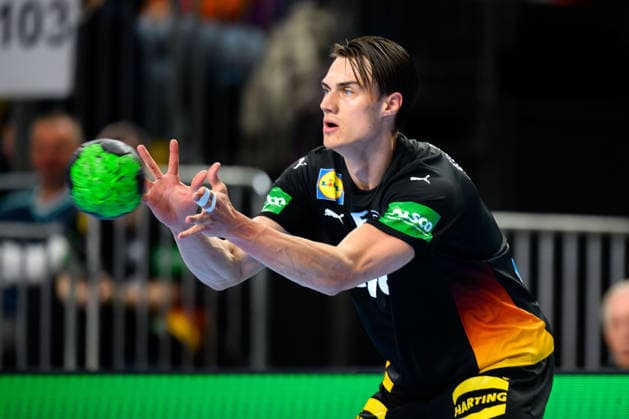 Koeln Handball Laenderspiel Germany Denmark Miro Schluroff Germany Koeln Lanxess Arena Germany