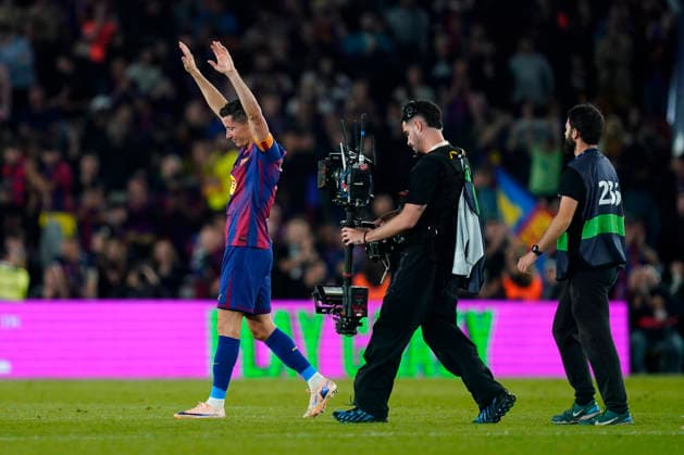 ESP: FC Barcelona, Barca Real Betis . La Liga EA Sports. Date 37 Robert Lewandowski of FC Barcelona during the La Liga EA Sports match between FC Barcelona and Real Betis played at Spotify Camp Nou Stadium on 17 May 2026 in Barcelona, Spain. kpng Copyright: xSergioxRuizx xPRESSINPHOTOx PS_260517_BAR_BET_2526_065
