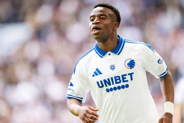 FC Copenhagen v Randers FC, 3F Superliga football, Copenhagen, Denmark Copenhagen, Denmark. 17th, May 2026. Youssoufa Moukoko of FC Copenhagen scores for 2-0 during the 3F Superliga match between FC Copenhagen and Randers FC at Parken in Copenhagen. Denmark, Copenhagen  Copyright: xGonzalesxPhoto TobiasxJorgensenx