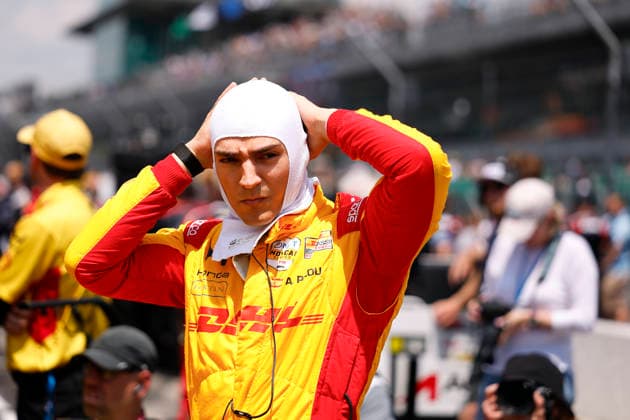 INDIANAPOLIS, IN - MAY 17: Alex Palou (10) Chip Ganassi Racing Honda prepares to qualify for the NTT IndyCar, Indy Car, IRL, USA Series PPG Armed Forces Qualifying - Day 2 at Indianapolis Motor Speedway in Indianapolis, IN.(Photo by Jeffrey Brown Icon Sportswire) AUTO: MAY 17 NTT IndyCar Series PPG Armed Forces Qualifying - Day 2 EDITORIAL USE ONLY Icon051726003500