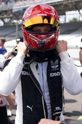 May 17, 2026, Speedway, Indiana, USA: Mick Schumacher, driver of the 47 Rahal Letterman Racing Honda sits in pit lane prior to his qualifying attempt for the Indy 500 at the Indianapolis Motor Speedway. IndyCar, Indy Car, IRL, USA - Indy 500 Qualifying, Indy 500 Pole, Indy 500  - ZUMAd212 20260517_zsp_d212_035 Copyright: xRichardxDolex