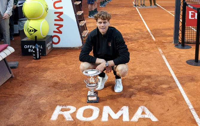 Tennis, ATP tournament in Rome, final, winner Jannik Sinner