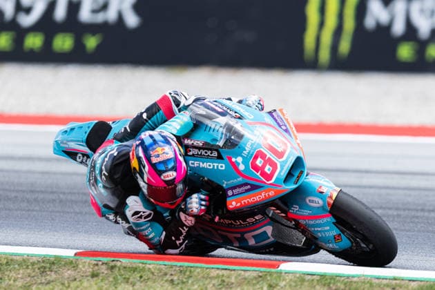 May 17, 2026, Barcelona, Barcelona, Spain: MONTMELO, SPAIN - MAY 17: David Alonso 80 of CFMOTO Impulse Aspar Team in action during the Moto2 race at the Grand Prix of Catalunya at Circuit de Barcelona-Catalunya on May 17, 2026 in Montmelo, Spain. Barcelona Spain - ZUMAs316 20260517_znp_s316_076 Copyright: xMartixSeguraxRamonedax
