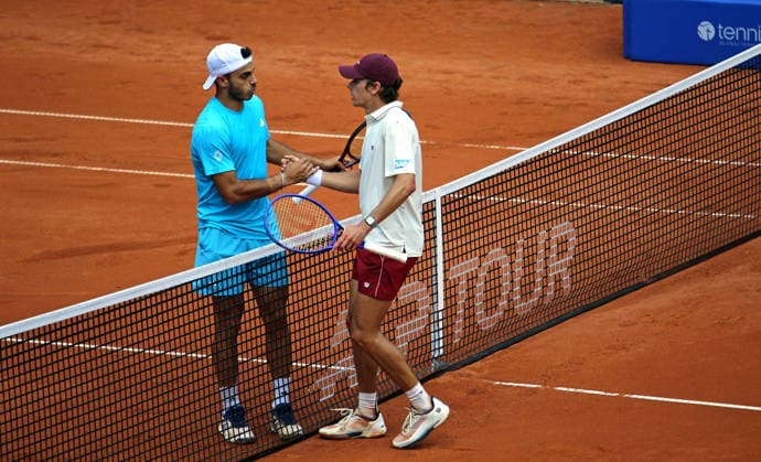 Bitpanada Hamburg Open, ATP 500, 1st round Alex de Minaur r Australia wins against Francisco Cerundolo l Argentina