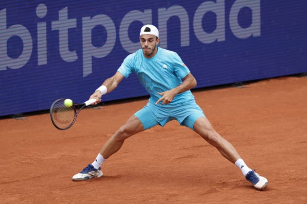 2026 05 18, xFSx, Bitpanda Open Hamburg ATP500, mens tennis tournament in Hamburg , Am Rothembaum in Hamburg , Francisco Cerundolo ARG plays a forehand Copyright: HMBxMedia FernandoxSoares