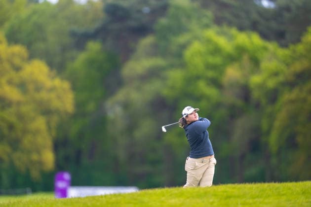 Amundi German Masters - Fourth Round Aunchisa Utama of Thailand plays her second shot from the fairway on the 6th hole during the final round of the Amundi German Masters at Green Eagle Golf Courses in Hamburg, Germany, on May 17, 2026. Hamburg Germany  Copyright: xAndyxAstfalckx originalFilename:astfalck-amundige260518_npVK2.jpg
